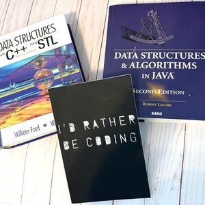 Book Set! Data Structures and Algorithms in Java Second Edition / C++ Using STL